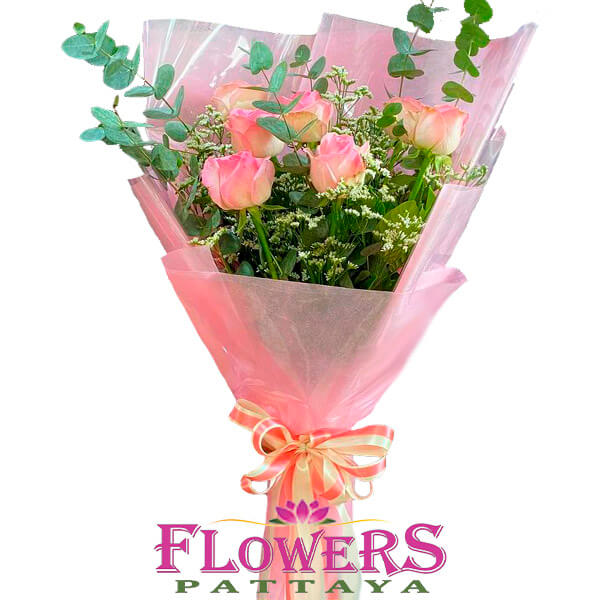 7 Pink Roses - Flower Delivery Pattaya