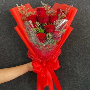 Expression of love bouquet - (10 Red Roses) - Flower shop Pattaya