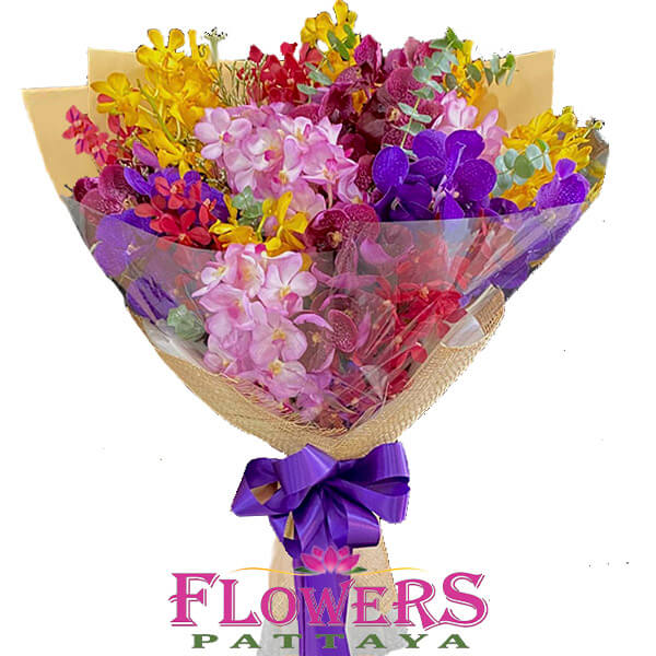 Mixed Orchids bouquet - Flowers-Pattaya