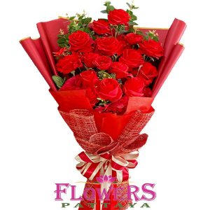 15 Red Roses - Flower Delivery Pattaya