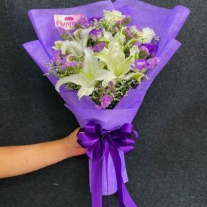 White Star bouquet (White Lilies) - Flower Shop Pattaya