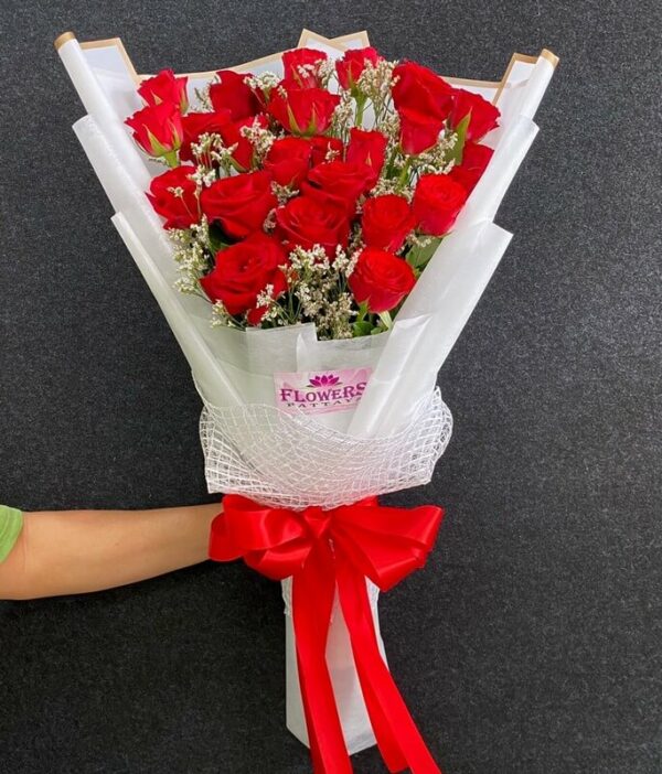 25 Red Roses - Flower Delivery in Pattaya