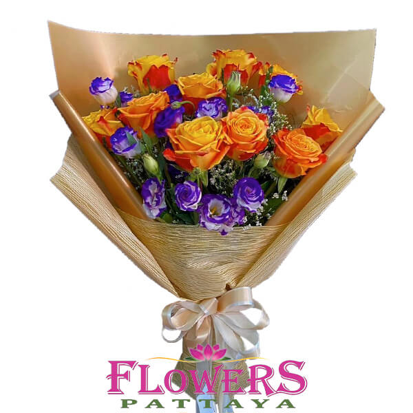 Grateful Love bouquet - Sent Flowers to Pattaya