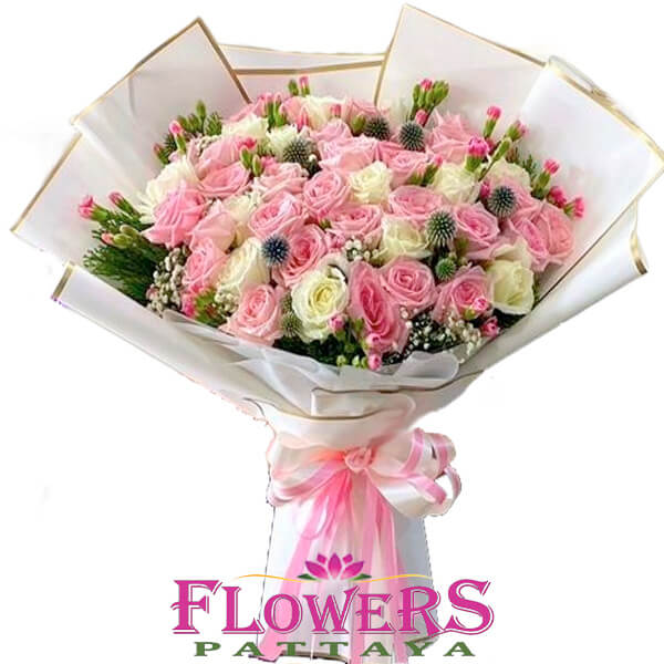 Roseate Harmony bouquet - Flowers-Pattaya