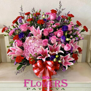 Scent of Love flower basket - Flower Delivery Pattaya