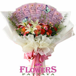 Thai Treasure bouquet - Flowers-Pattaya Money Bouquet 10000