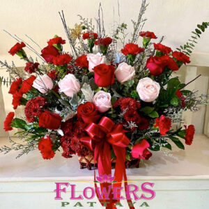 Love Story Flower basket - Flower Delivery Pattaya