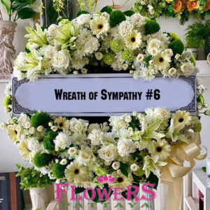 Wreath of Sympathy 6 - Funeral flowers delivery in Pattaya