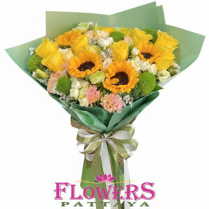 Golden Morning bouquet from Flowers-Pattaya flower shop