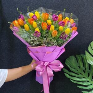 30 Tulips (Mixed colors) bouquet from Flowers-Pattaya flower shop