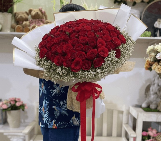 Absolute Love bouquet - 101 Red Roses from Flowers-Pattaya