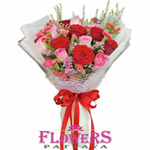 Vibrant Mix bouquet - Flowers-Pattaya flower shop